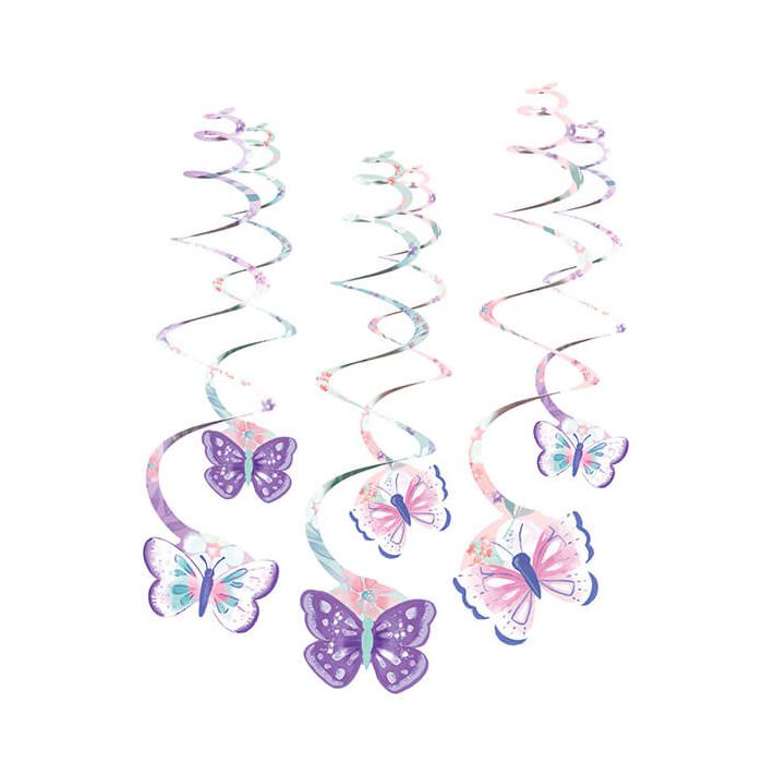 DECORAZIONE SPIRALE FIORE E FARFALLE P.6 main product photo