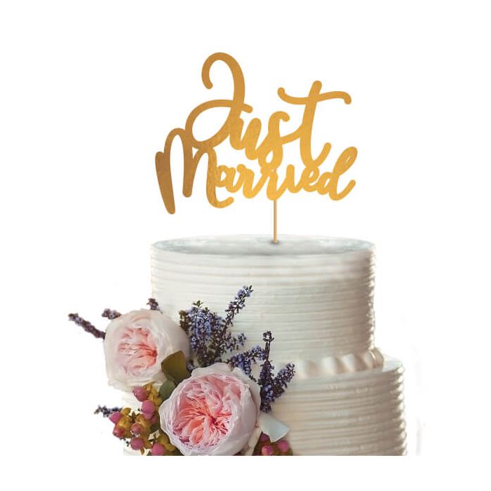 Decorazione Torta Just Married Pz.1 main product photo