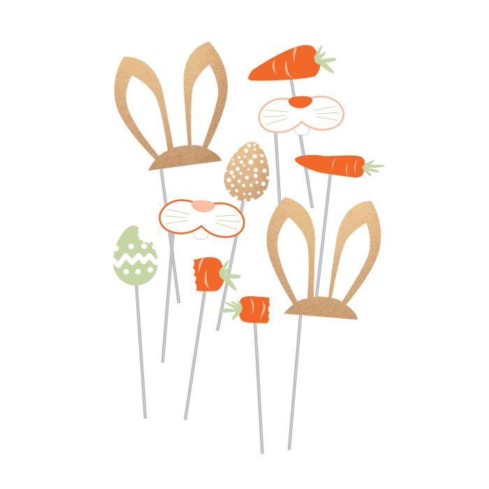 Photo Booth Kit Coniglietto Pasqua Pz.10 main product photo