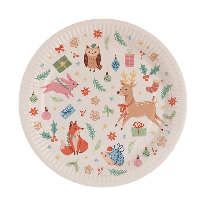 Piatti Natale Bosco Invernale Pz.8 main product photo