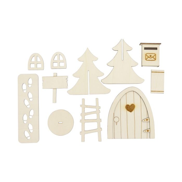 Set Porta Elfo In Legno main product photo