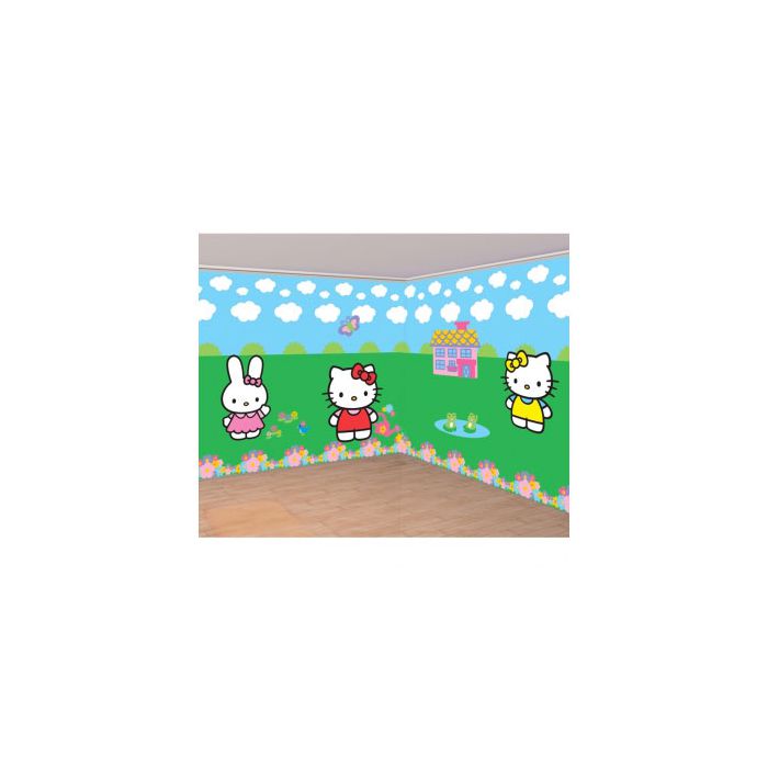 Scenografia Gigante Hello Kitty Pz.5 3 Pc. Mt.1.65 X Cm.85 - 2 Rotoli Mt.1.2 X Mt.3.65 main product photo