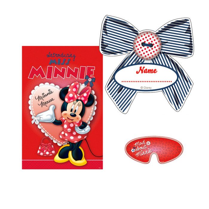 Giochino Minnie Mouse Pz.1 1 Cartello Miinie 12 Adesivi 1 Benda Occhi main product photo