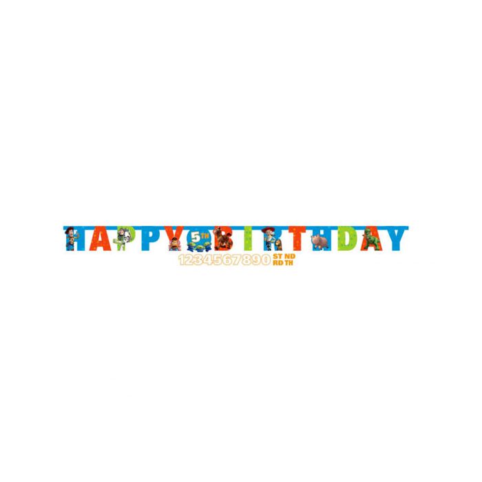 Festone Happy Birthday Toy Story Pz.1 Mt.1.8 X Cm.15 Adesivi Inclusi main product photo