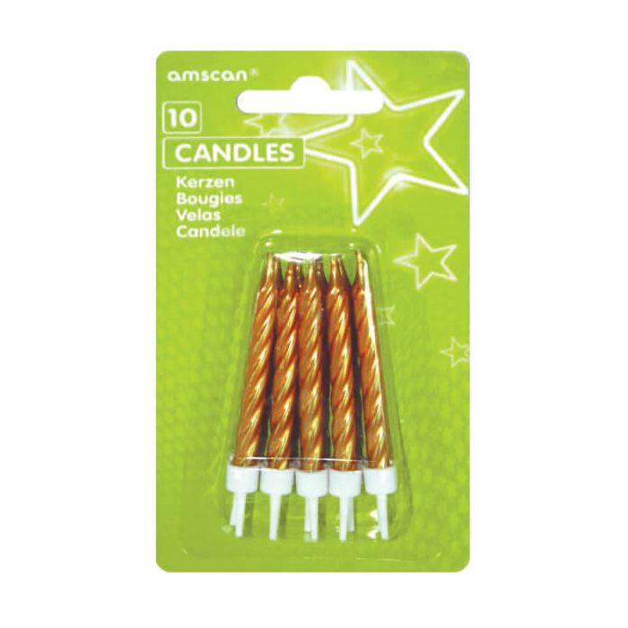 Candeline Compleanno Oro Pz.10 main product photo