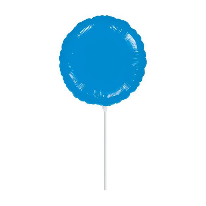 Palloncino Tondo Blu 4" Pz.10 Mylar Tondo 4" Cm.10 main product photo
