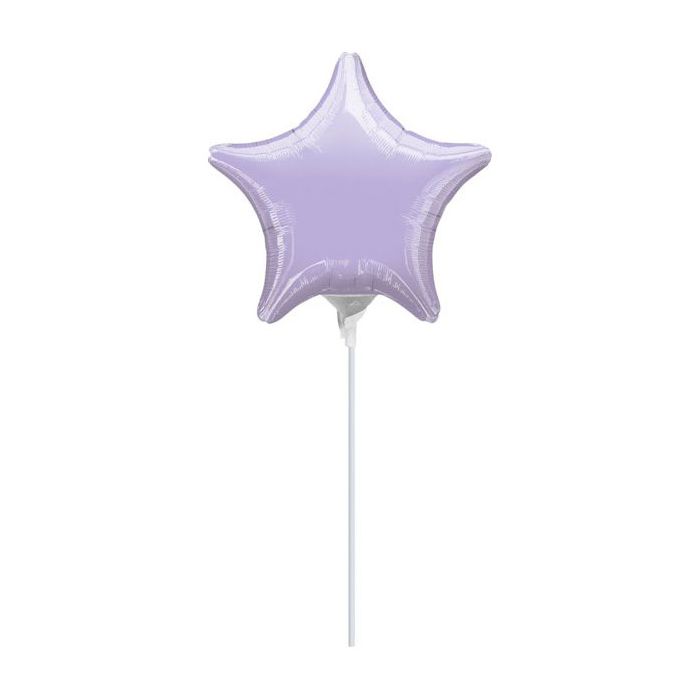 Palloncino Stella Lilla 4" Pz.10 Mylar Stella 4" Cm.10 Da Saldare Esclusa Bacchetta main product photo