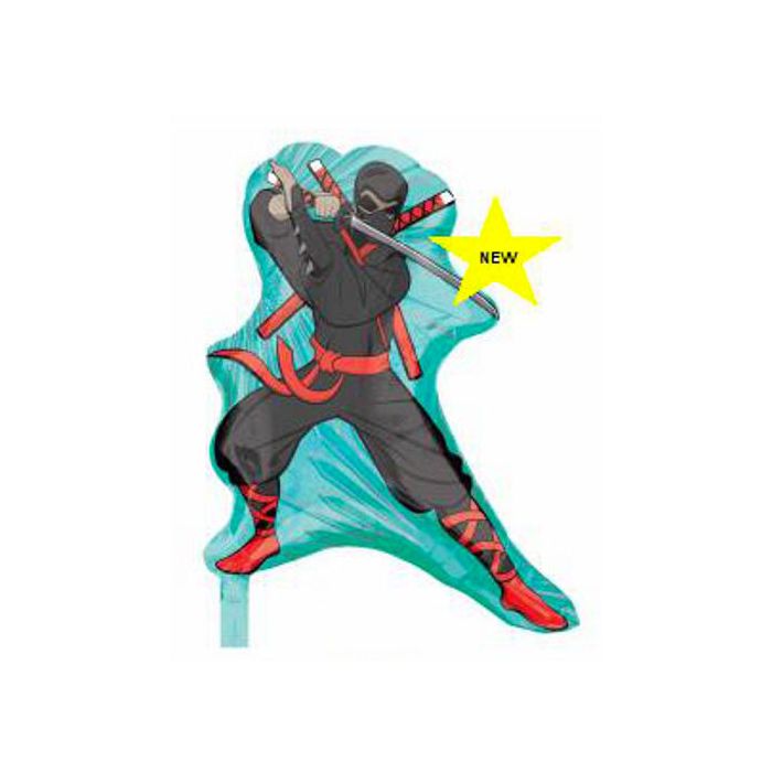 Palloncino Ninja Pz.1 Mylar Sagomato Cm.56 X Cm.46 main product photo