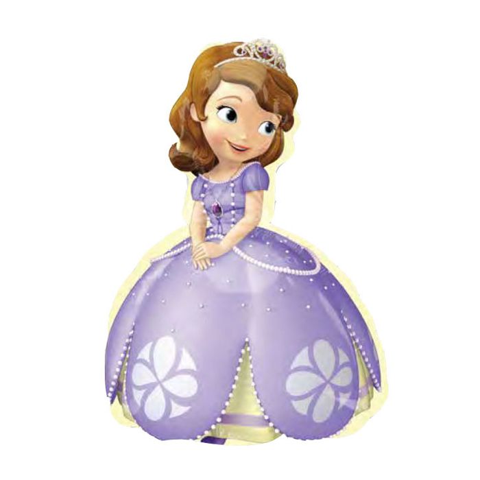 Palloncino Sofia La Principessa Pz.10 Mylar Sagomato Cm.66 X Cm.88 main product photo