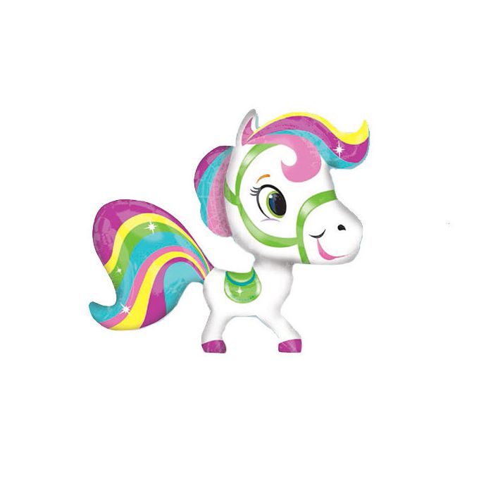 Palloncino Pony Pz.10 Mylar Sagomato Cm.73 X Cm.68 main product photo