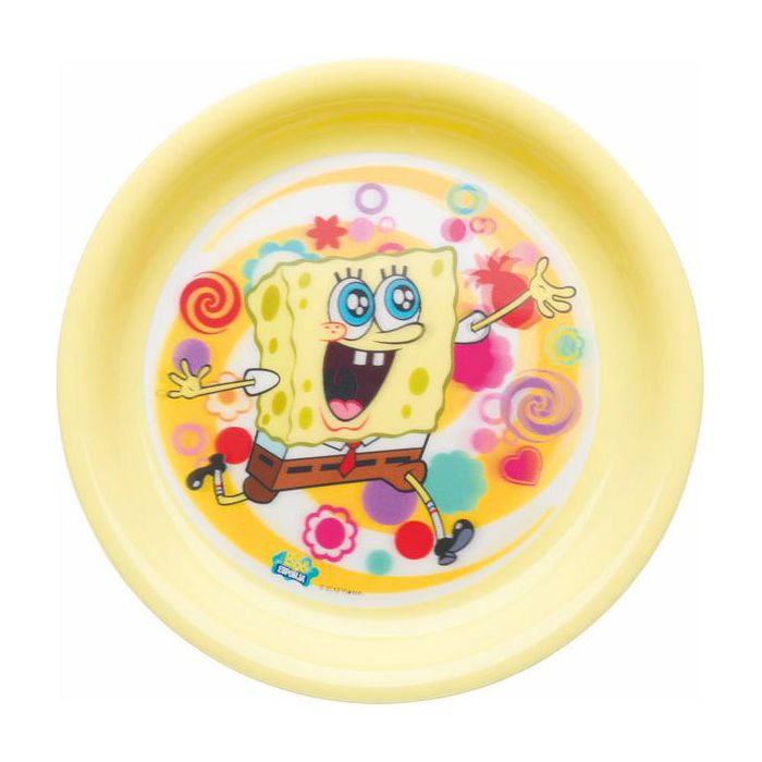Piatto Piano Spongebob Pz.1 Cm.21 - Polypropylene main product photo