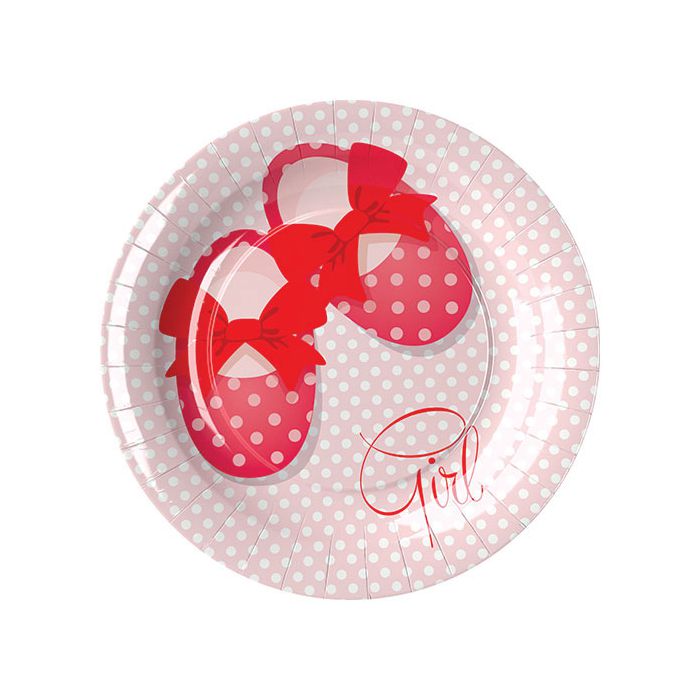 Piattini Battesimo Bambina Pz.8 Cm.18 main product photo