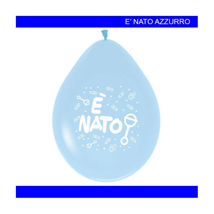 Palloncino E' Nato Pz.20 Gonfiaggio Aria Cm.25.4 main product photo
