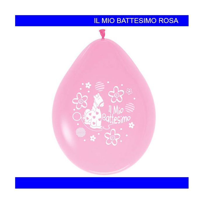 Palloncino Battesimo Pz.20 Gonfiaggio Aria Cm.25.4 main product photo