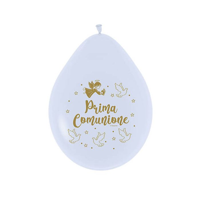 Palloncino Prima Comunione Pz.20 Gonfiaggio Aria Cm.25.4 main product photo