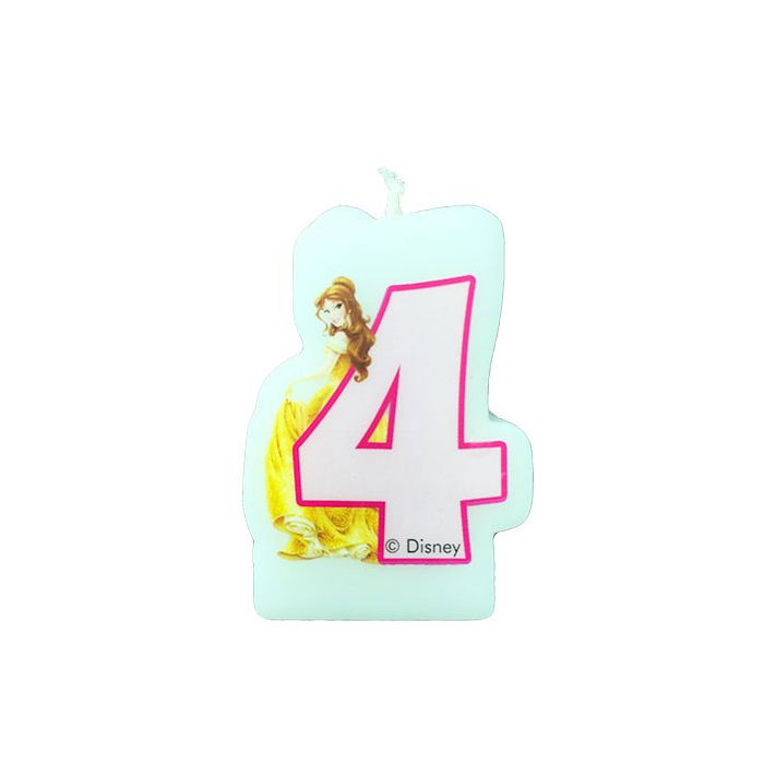 Candela Principesse 4° Compleanno Pz.1 Cm.6.5 X Cm.4.5 main product photo