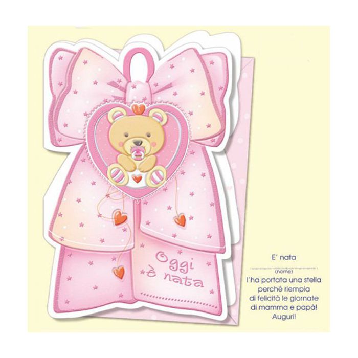 Biglietto Nascita Bambina main product photo