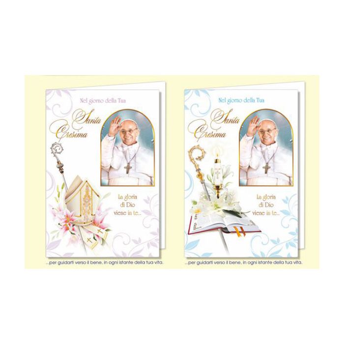 Biglietto Cresima Papa Francesco main product photo