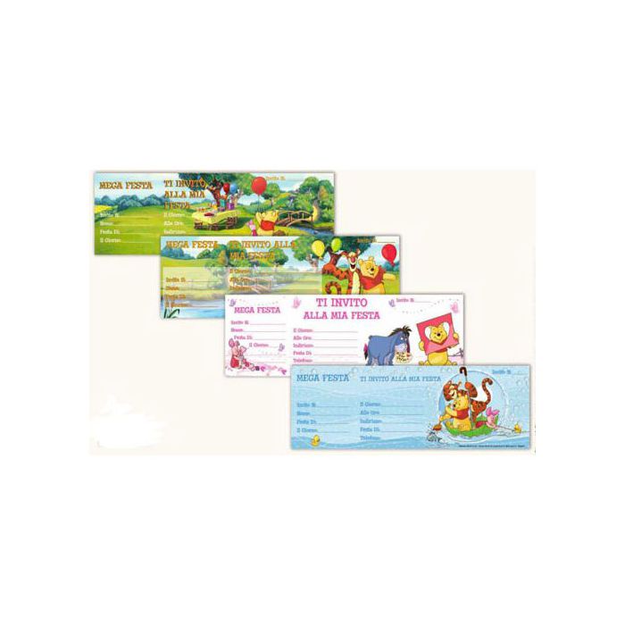 BIGLIETTI INVITI WINNIE POOH PZ.15 main product photo