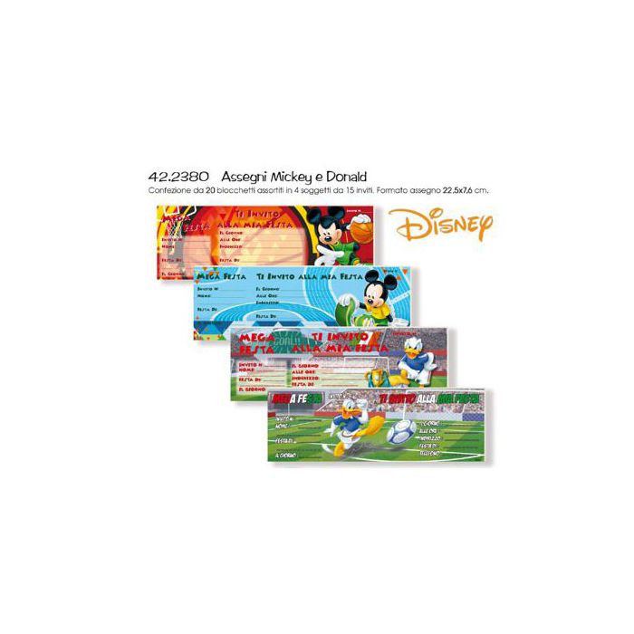 INVITI TOPOLINO E PAPERINO PZ.15 main product photo