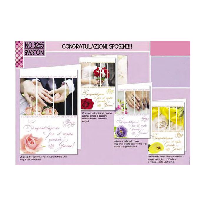 Biglietto Congratulazioni Sposini main product photo