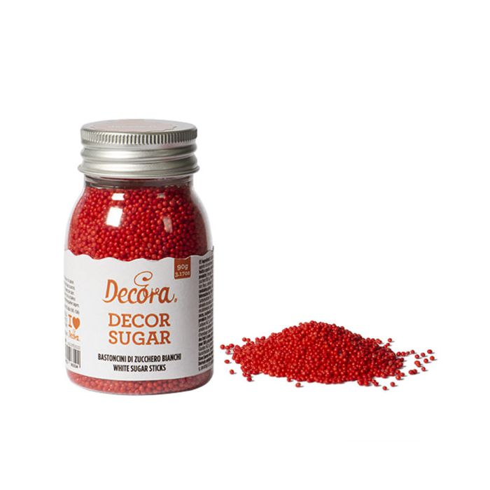 Perline Di Zucchero Rosse 100g. main product photo