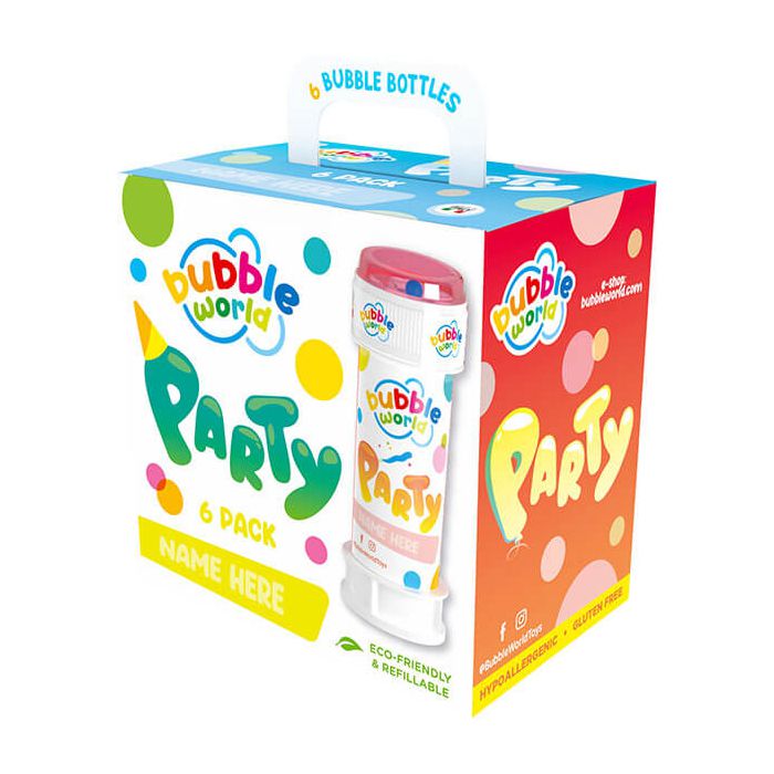 Set da 6 bolle di sapone Bubble in confezione compatta, adatto a piccoli party e giochi tra amici. main product photo