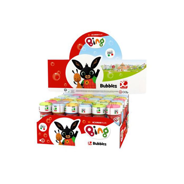 Bolle di sapone con grafica del coniglietto Bing, perfette per intrattenere i più piccoli durante feste e giochi. main product photo