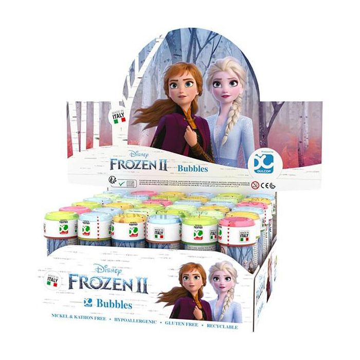 Bolle di sapone Frozen 2 con illustrazioni ispirate al film, ideali per feste invernali e giochi magici. main product photo