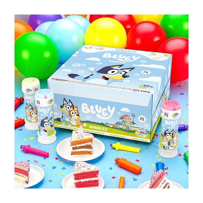 Bolle di sapone Bluey con flaconi a tema serie animata, ideali per party giocosi e compleanni in allegria. main product photo