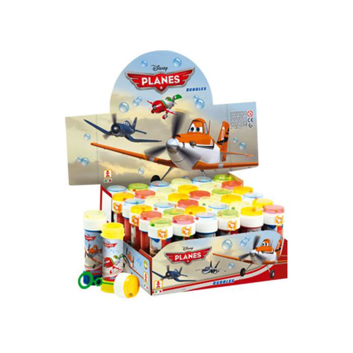 Bolle di sapone Planes Disney con flaconi illustrati, ideali per feste a tema volo e animazioni aeronautiche. main product photo