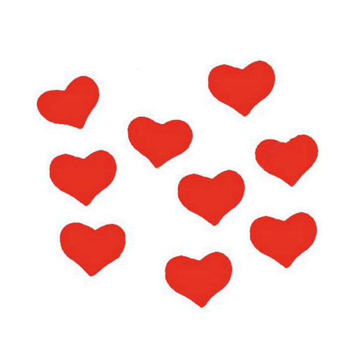 Coriandoli in carta cuore rosso pz.1 main product photo