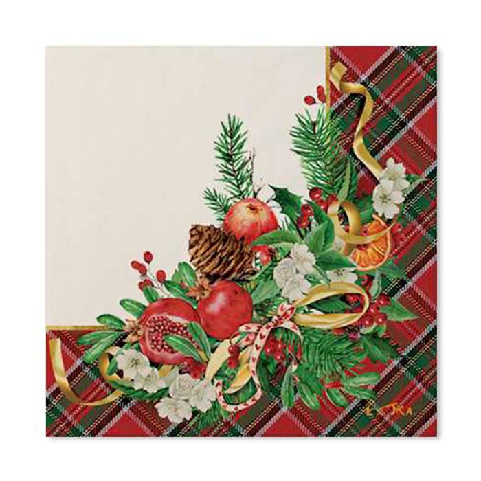 Tovaglioli Natale Tartan Pz.20 main product photo
