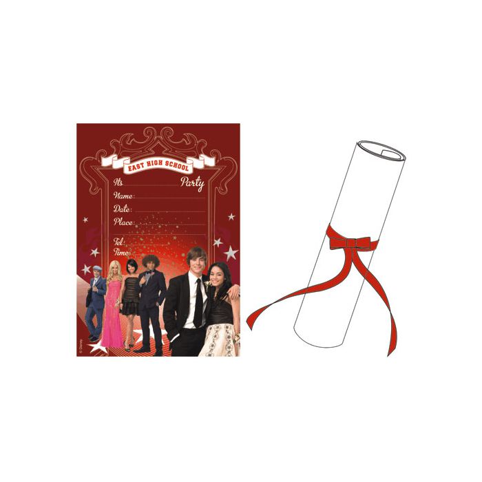 Inviti High School Musical Pz.6 6 Biglietti 6 Buste main product photo