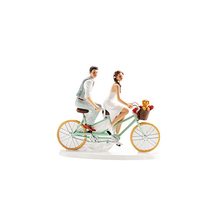 Sposi Bicicletta Pz.1 Cm.16 X 18 - Decorazione main product photo