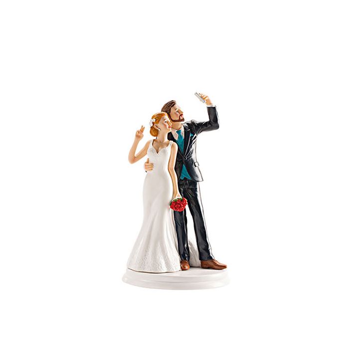 Sposi Selfie Pz.1 Cm.h.20 - Decorazione main product photo