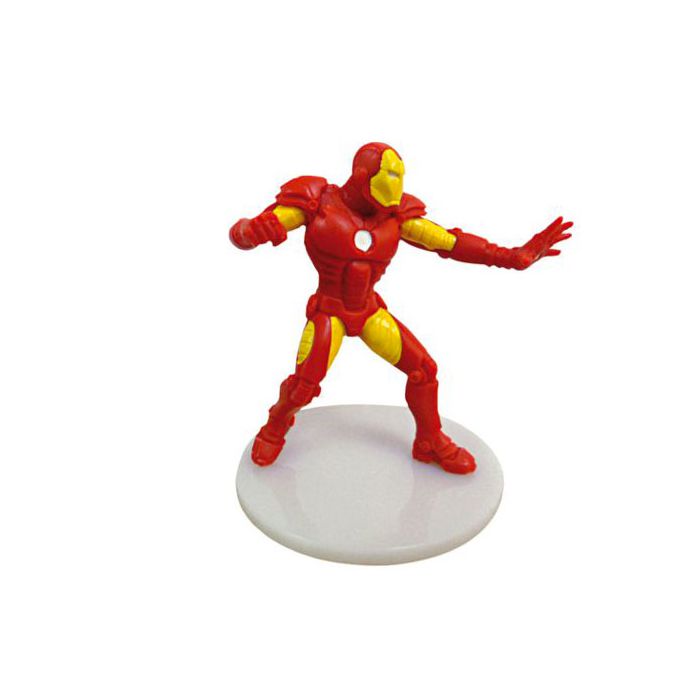 Decorazione Iron Man Pz.1 Cm.9 Iron Man Con Base In Plastica - Grattacielo Cm.12.5 main product photo
