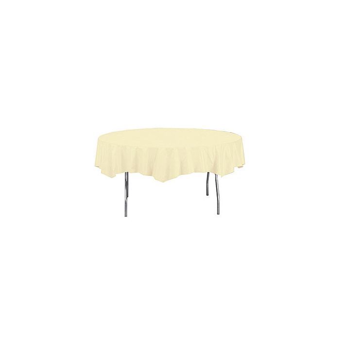 Tovaglia Plastica Avorio Pz.1 Diam.cm.213 main product photo