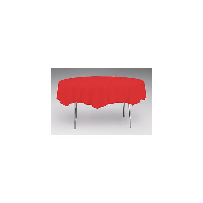 Tovaglia Plastica Rossa Pz.1 Diam.cm.213 main product photo