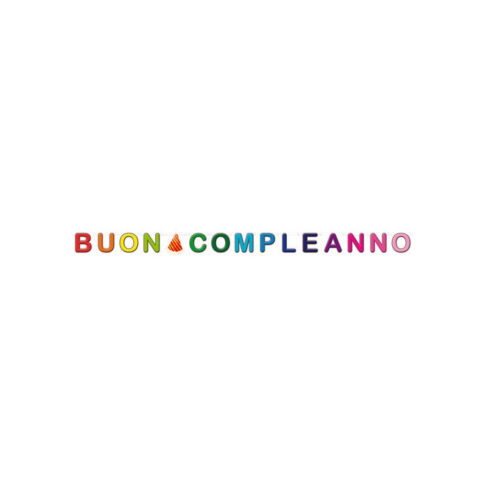 Festone Maxi Buon Compleanno Pz.1 Mt.3.22 X Cm.20 Altezza main product photo