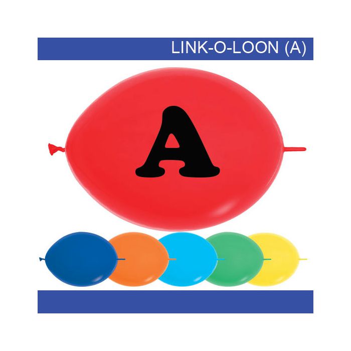 Palloncini Lettera - (a) Pz.15 Colore Assortito Stampa Nera Cm.35 main product photo