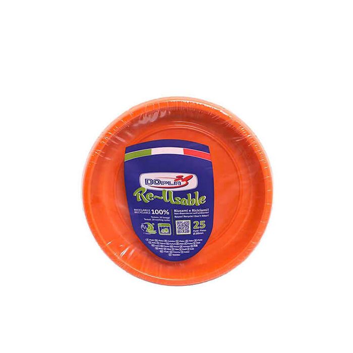 Piatto Fondo Arancione Pz.25 main product photo