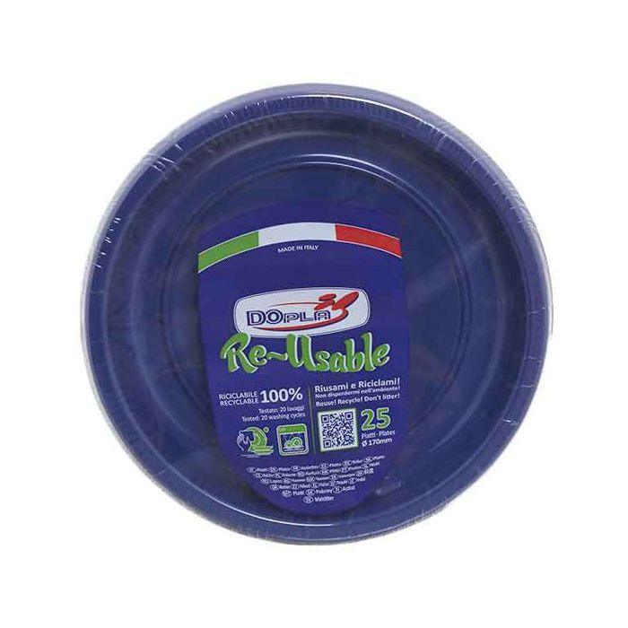 Piattino frutta blu pz.25 main product photo