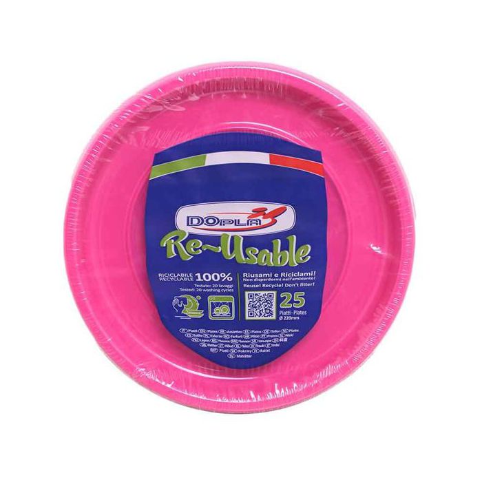 Piatto piano fucsia pz.25 main product photo