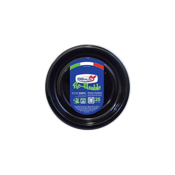 Piattino Frutta Nero Pz.25 main product photo