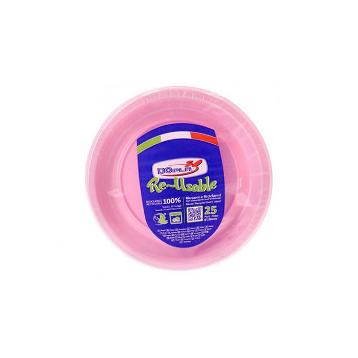 Piattino Frutta Rosa Pz.25 main product photo