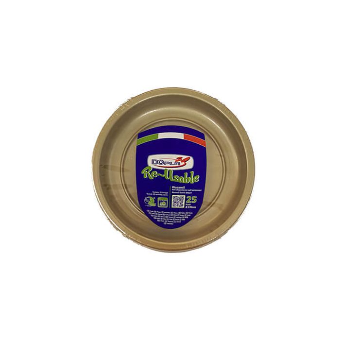 Piattino Frutta Oro Pz.25 main product photo