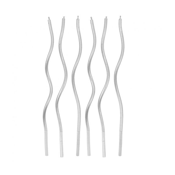 Candeline Swirl Argento Pz.6 main product photo