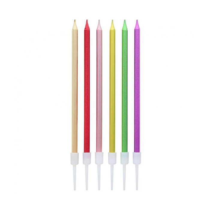 Candeline Stelo Metal Multicolor Pz.6 main product photo