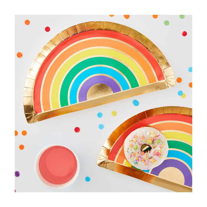 Piatti Sagomati Arcobaleno Pz.8 main product photo
